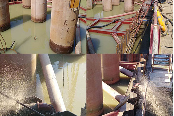 吸沙深度40米-50米工況現場圖